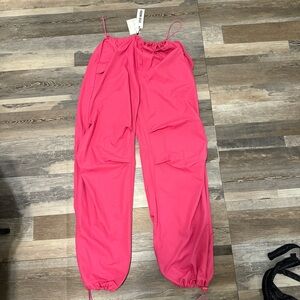 Steve Madden pink parachute pants